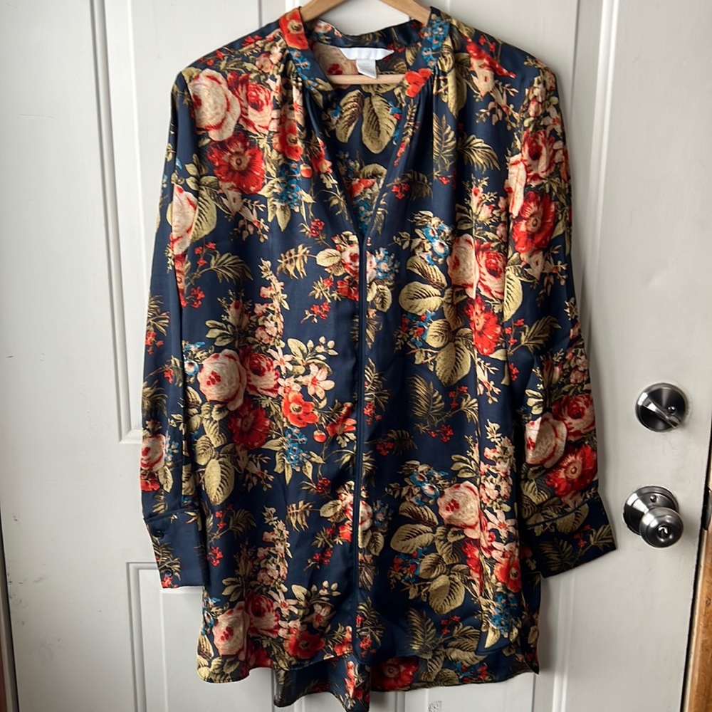 Vintage floral hi-lo H&M tunic